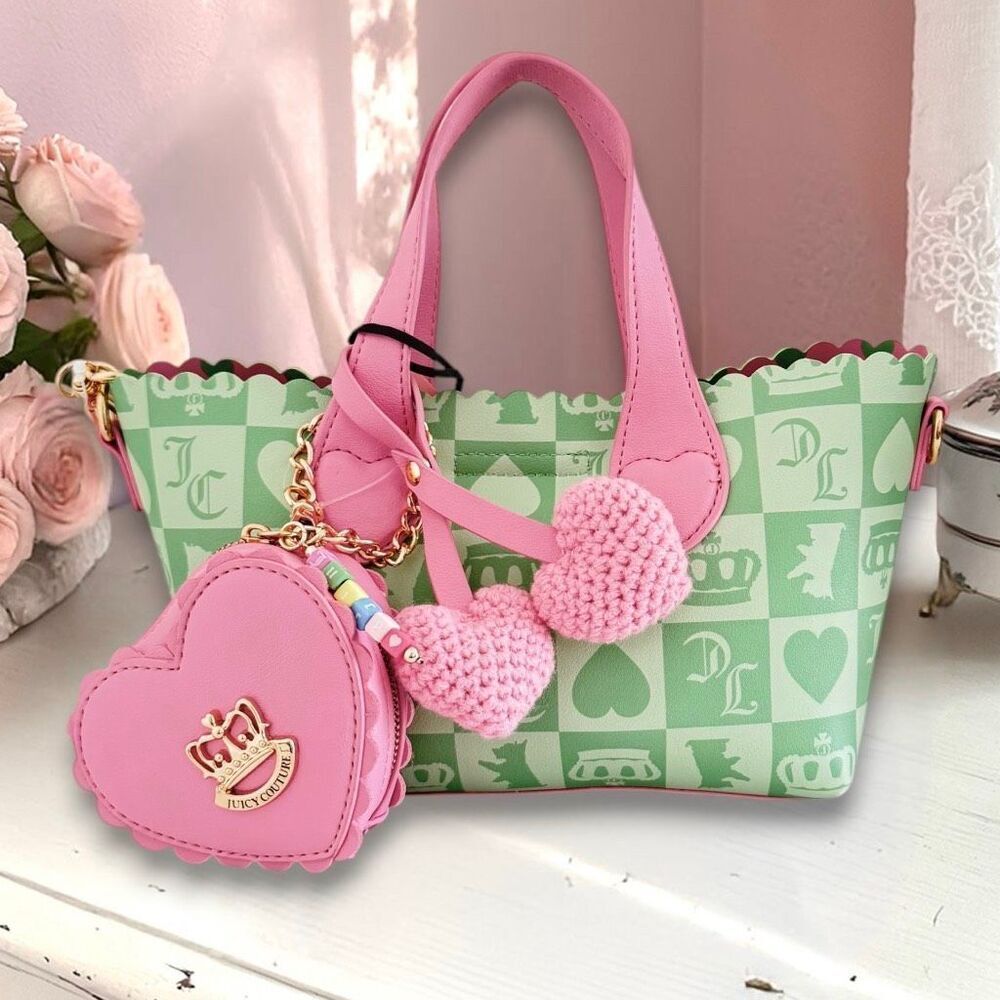 Juicy Couture Green & Pink Sweet Break Time Mini Bag Tote